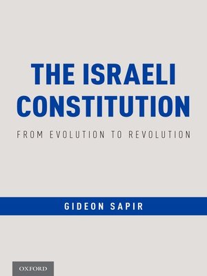 cover image of The Israeli Constitution